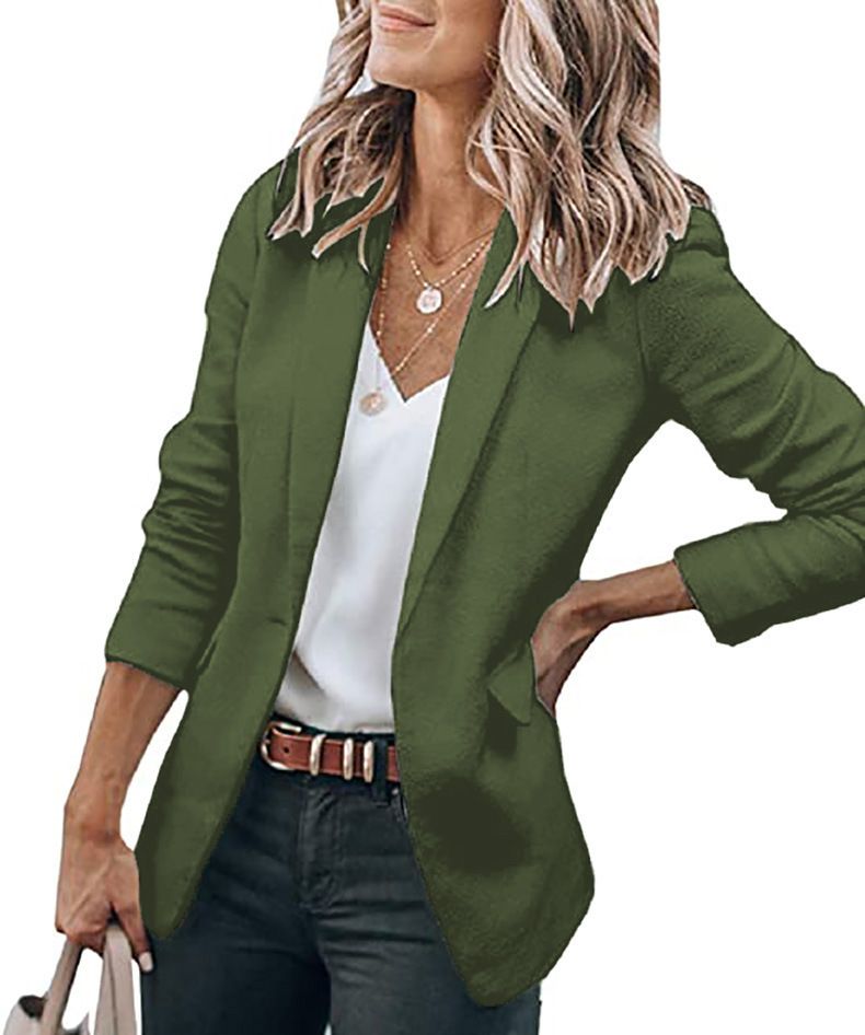 Giacca autunno nuovo temperamento da donna a maniche lunghe con colletto monopetto_voghion.com
