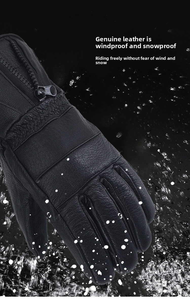 Genuine Leather For Men Winter Warmth Extra Large Thickened Fleece Lined Cold-Proof Outdoor Riding Motorcycle Sheepskin_voghion.com