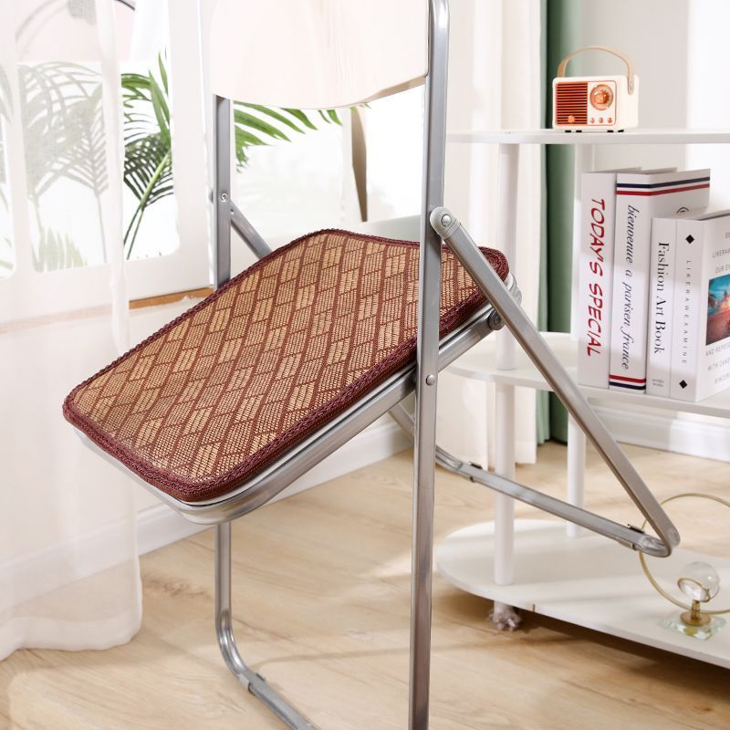 【 1316 People's Collection 】 Summer Rattan Mat, Office Non Slip Breathable Cool Car Student Chair Cushion, Stool_voghion.com