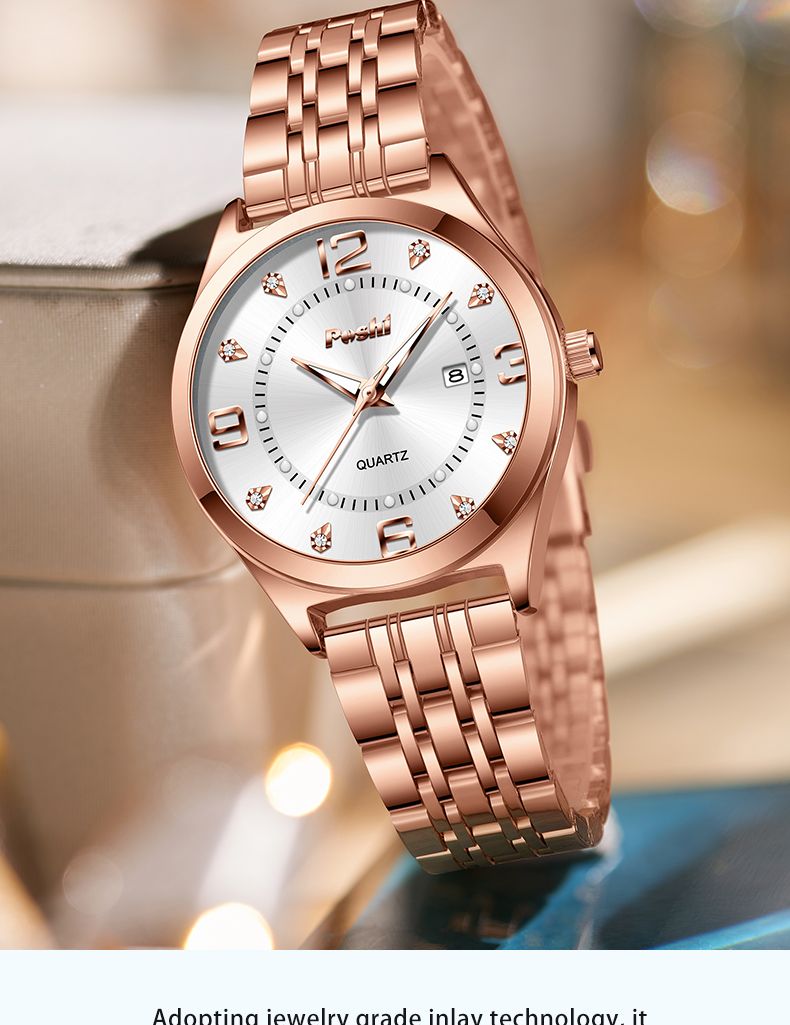 Luxury Business Quartz Watch For Women Elegant Women's Watches Simple Style With Date Display_voghion.com