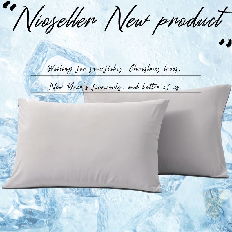 Summer New High Weight Solid Color Cool Silky Mattress Cover Pillowcase Set_voghion.com