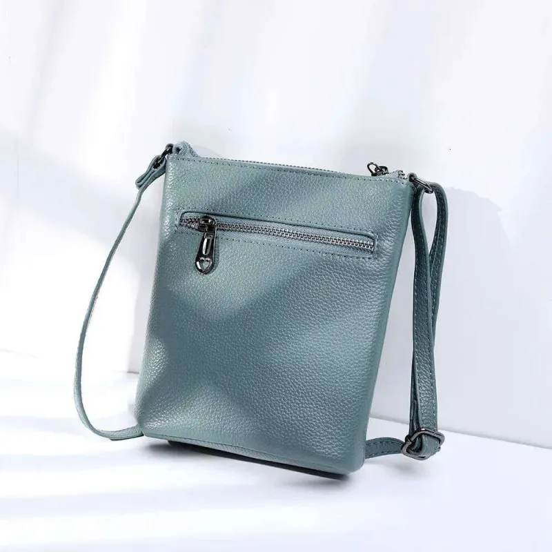 Designer-Taschen 2025 Sommer Leichte Umhängetasche aus echtem Leder für Frauen und Mädchen mit mehreren Taschen, kleine Handy-Geldbörse_voghion.com