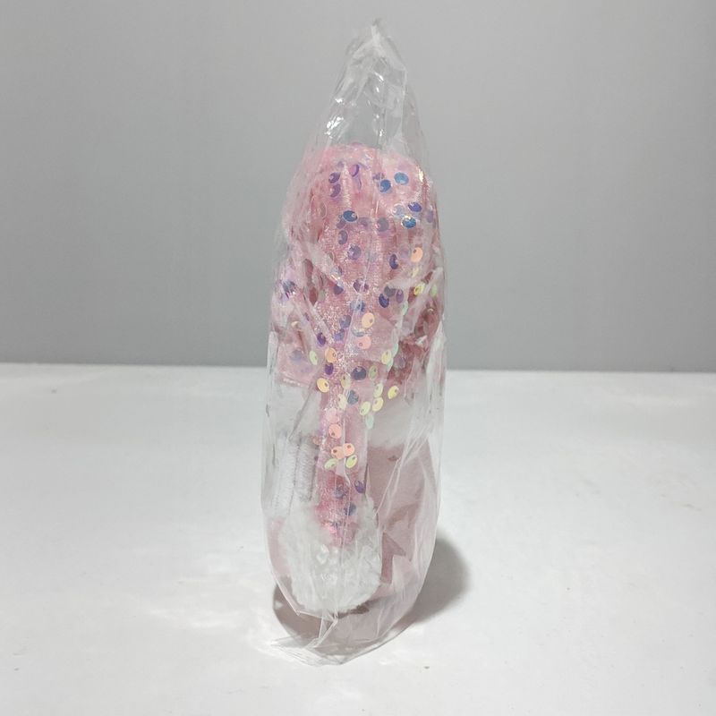 Funkelndes rosa Glitzer-Weihnachtsfiguren-Set – Stehender Weihnachtsmann, Schneemann und Rentier als Schreibtischdekoration für weihnachtliche Stimmung._voghion.com