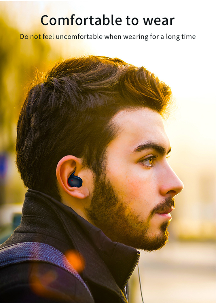 Drahtlose Bluetooth 5.0 TWS-Geräte, Anti-Bruch-Kopfhörer, Lautsprecher, mit Mikrofon, für iPhone, Samsung, Huawei_voghion.com