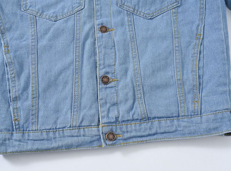 Giacca da donna in denim foderata in pile, calda e calda, con collo in pelliccia sintetica di coniglio, casual, blu, oversize, con spalle scese_voghion.com
