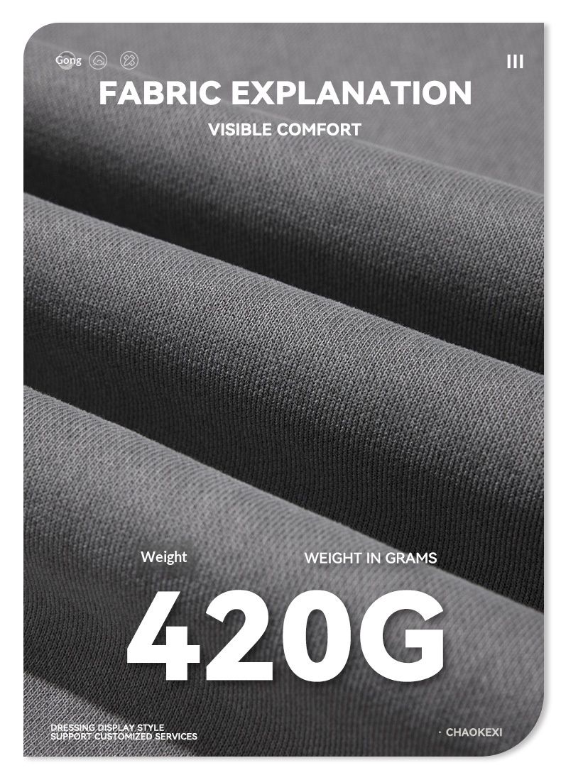 Cove Cross-Border Sportswear Set For Men Winter New Men's Fashion Light High-End American Retro Fleece-Lined Hoodie_voghion.com