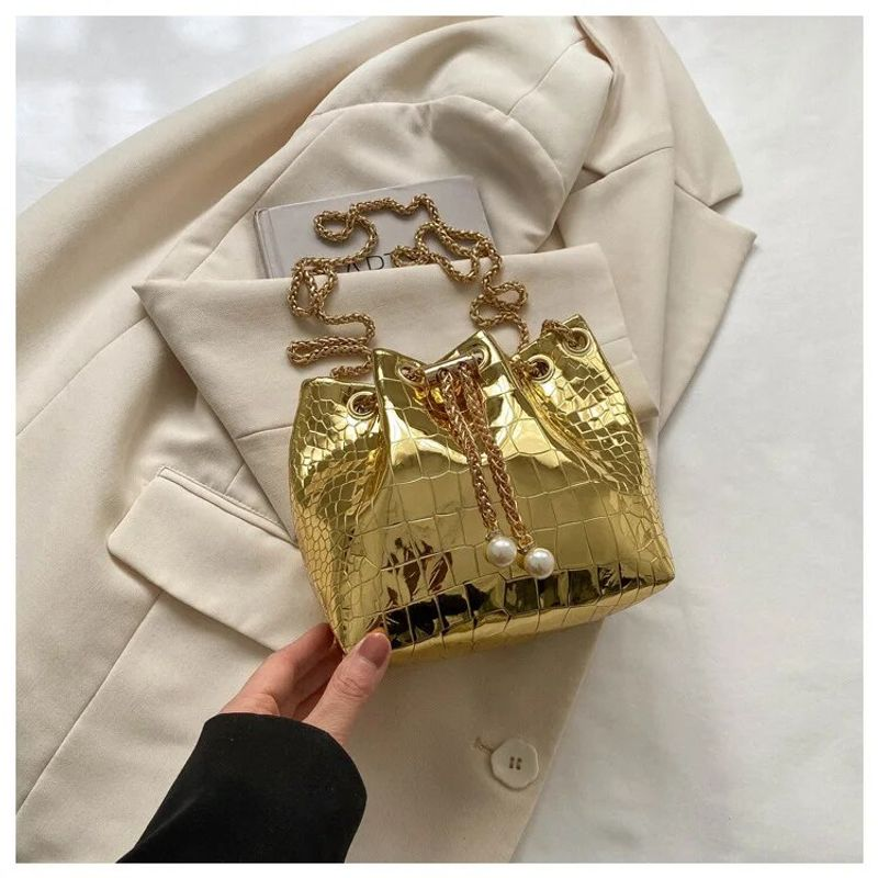 Trend Pailletten Schulter Kette Umhängetasche Eimer Handtasche Tote Weibliche Messengen für Frauen Damen_voghion.com