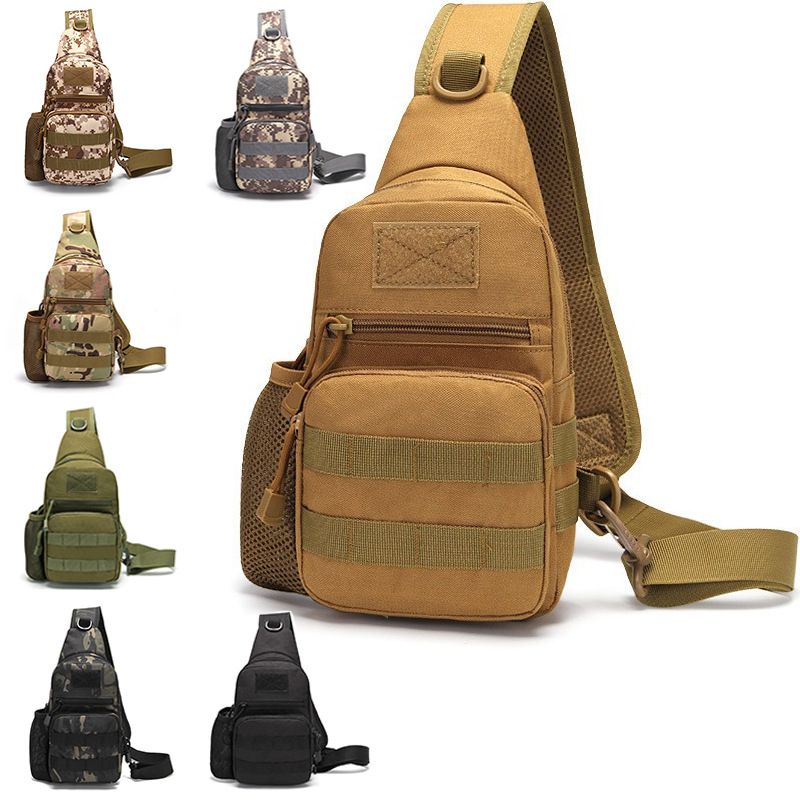 Garrafa de água tática para atividades ao ar livre, multifuncional, diagonal, cross riding, esportes, camuflagem, bolsa de peito_voghion.com
