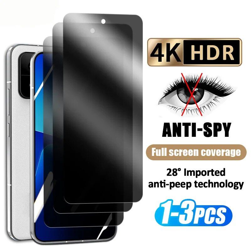 3PCS Volle Abdeckung Privatsphäre Displayschutzfolie für Xiaomi Mi 12T 11T Pro 13 12 10 10T 11 Lite 5G NE Anti-Spy gehärtetes Glas_voghion.com