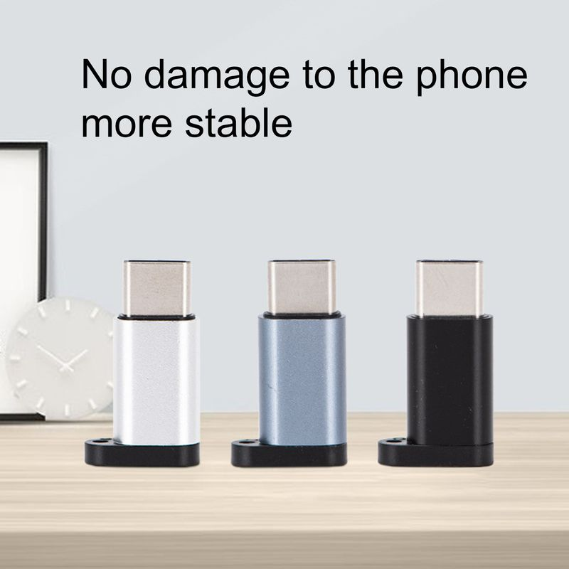 Xinweiqing Şarj Adaptörü Şarj Veri İletimi Mini Tip-c Mikro USB Dişi Dönüştürücü Cep Telefonu için_voghion.com