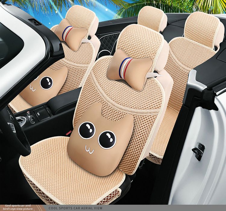 Almofada Four Seasons 006 cartoon China nó todo gelo seda almofada de assento de carro verão almofada de assento conjunto estofamento suprimentos_voghion.com