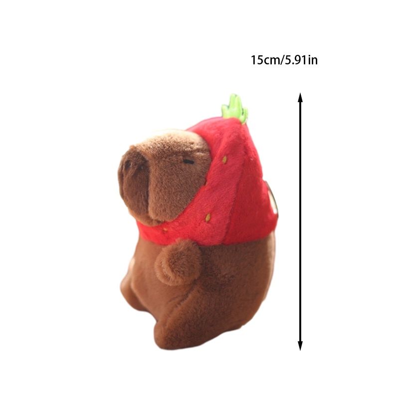 Capybara Cute Keychain Plush Pendant Toy Decoration Bag Doll_voghion.com