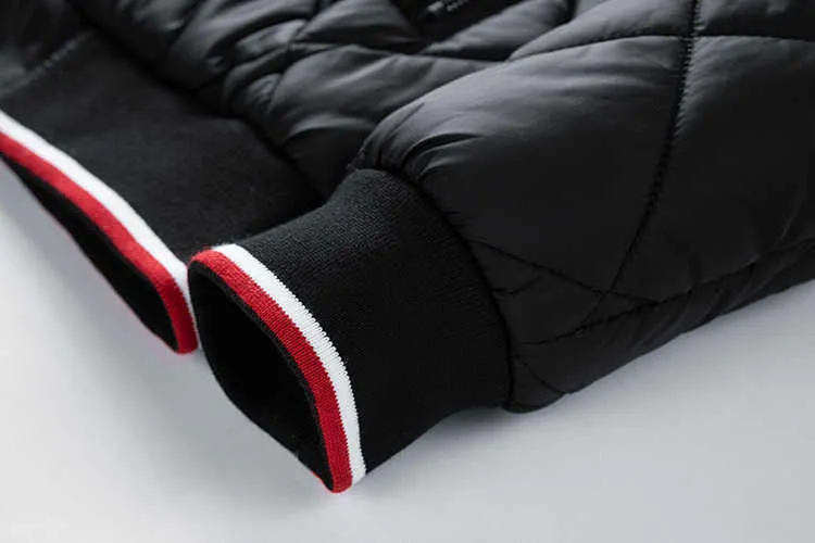 Vestes pour hommes mode hiver automne Parkas coupe-vent épais chaud veste à carreaux manteau couleur unie en plein air T221017_voghion.com