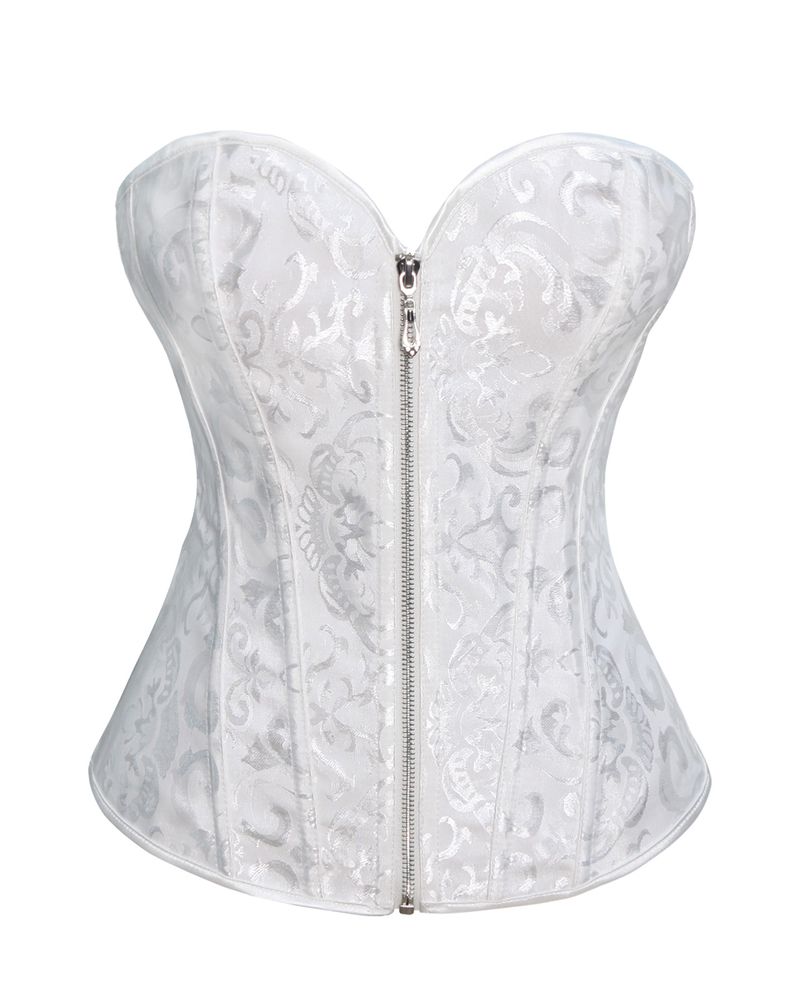 Corset Source Cross-border Source Zipper Bridal Dress Base Waist-closed Chest Body Shaping Palace Corset_voghion.com