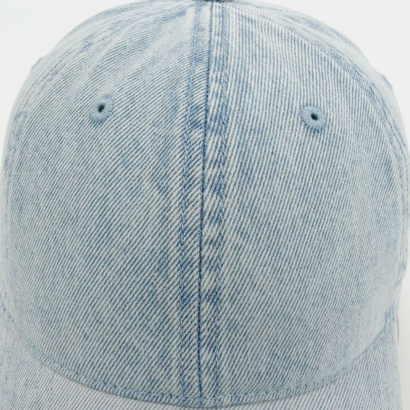 Hot Selling Plain Washed Denim Baseball Cap Solid Color Distressed Washed Duckbill Cap Korean Soft Top Hat_voghion.com