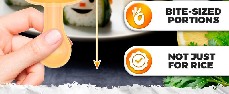 Kit stampo per sushi Temari - Creatore fai da te per onigiri | Con cucchiaio a paletta | Giapponese_voghion.com