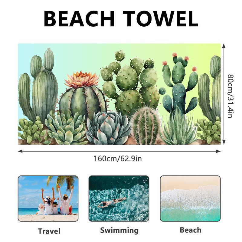 Asciugamano da spiaggia in flanella bifacciale con stampa personalizzata - Asciugatura rapida e protezione UV (multiuso come scialle, telo da bagno, coperta da picnic)_voghion.com