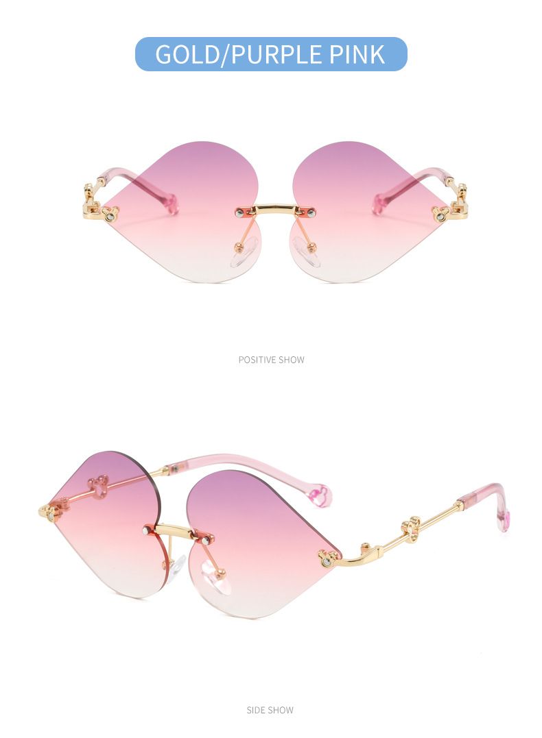 Cross Border Children's Fashion Sunglasses For Boys And Girls Baby Red Heart Sunglasses Trendy Internet Celebrity Street Shooting Sunglasses_voghion.com
