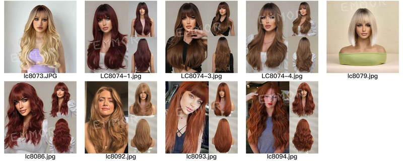 Gradual white blonde wig female long summer female group hair color curly natural fashion big wave wig set_voghion.com