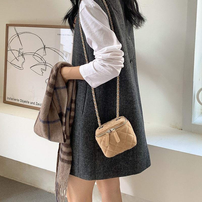 winter New Mini Shoulder Box Fashion Lipstick Chain Bag, Crossbody Bag Small Fragrant Wind With Diamonds_voghion.com