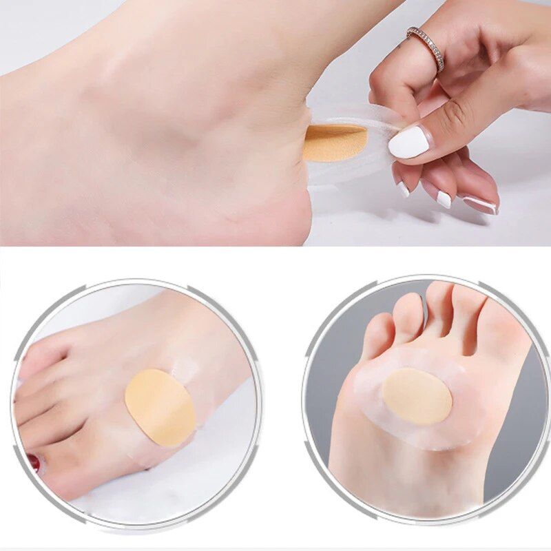 30 stücke Gel Protector Patches Adhesive Blister Pads Hydrokolloid Ferse Liner Schuhe Aufkleber Schmerzlinderung Pflaster Fußpflege_voghion.com