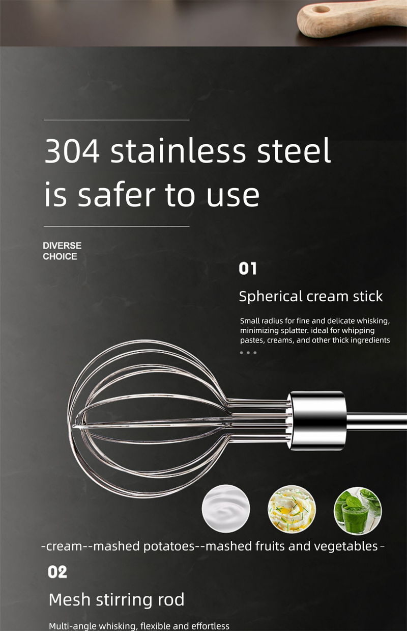 Duitse elektrische huishoudelijke kleine draadloze bakroomgarde eierklopper cake handmixer_voghion.com