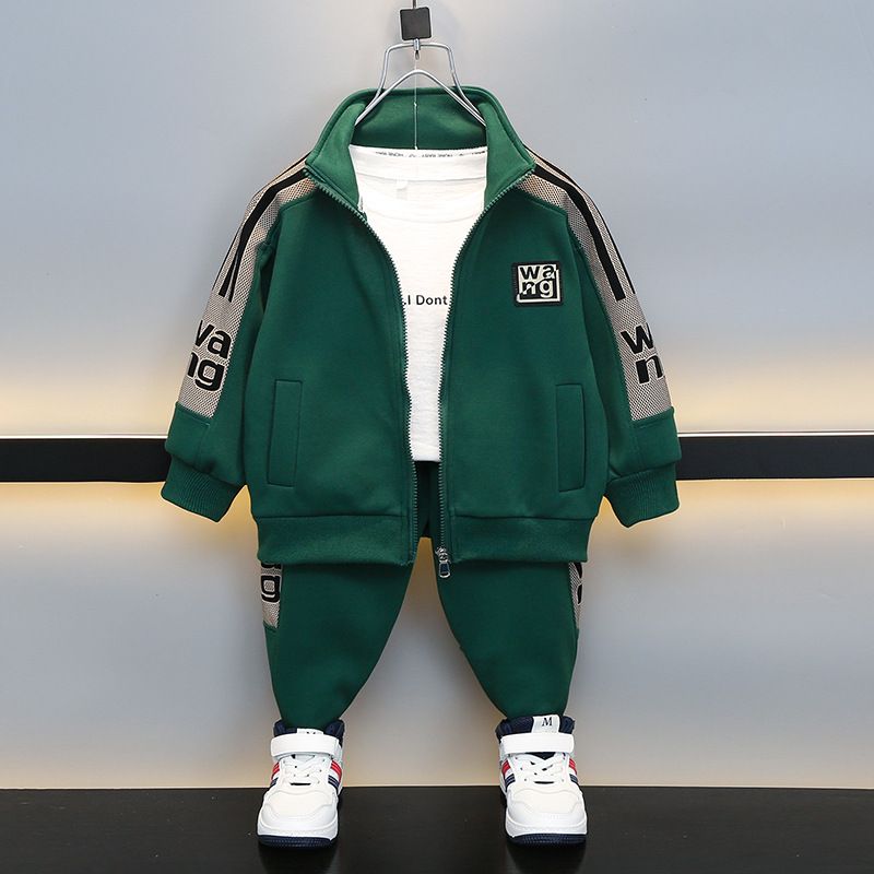 Mère Enfants Nouveau Automne Bébé Garçons Vêtements Costume Tout-petits Filles Décontracté Mode Dessin Animé Sweats Jeans 2 Pièces/Ensemble Infantile_voghion.com