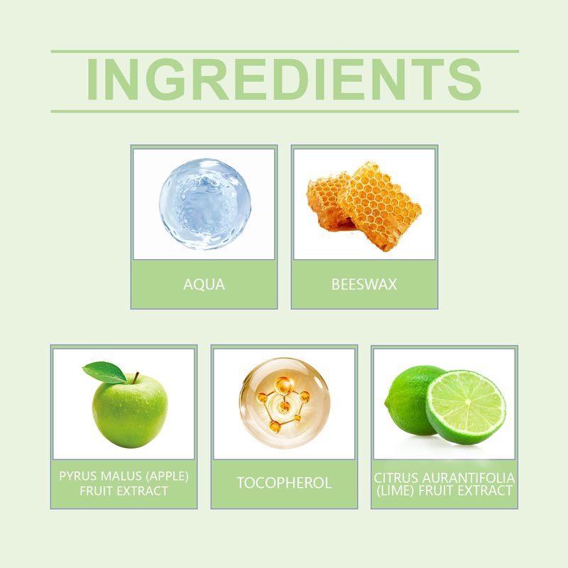 Grønn leppemaske, leppefuktighetsgivende fuktighetsgivende pleie-leppemaske_voghion.com