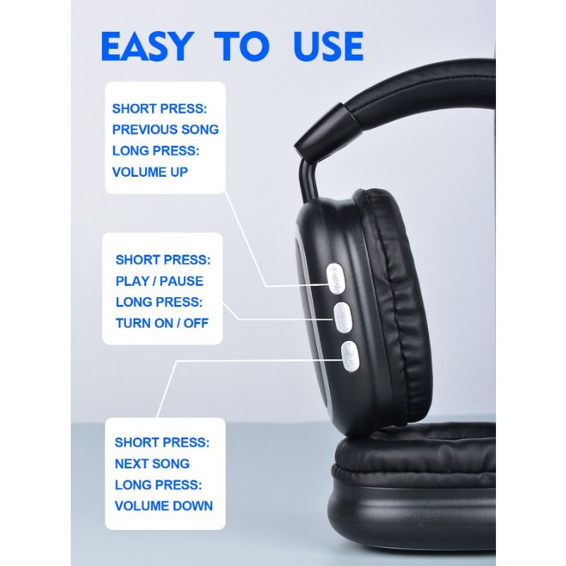 Nuovo auricolare Bluetooth B35S, auricolare sportivo wireless con subwoofer stereo pieghevole_voghion.com