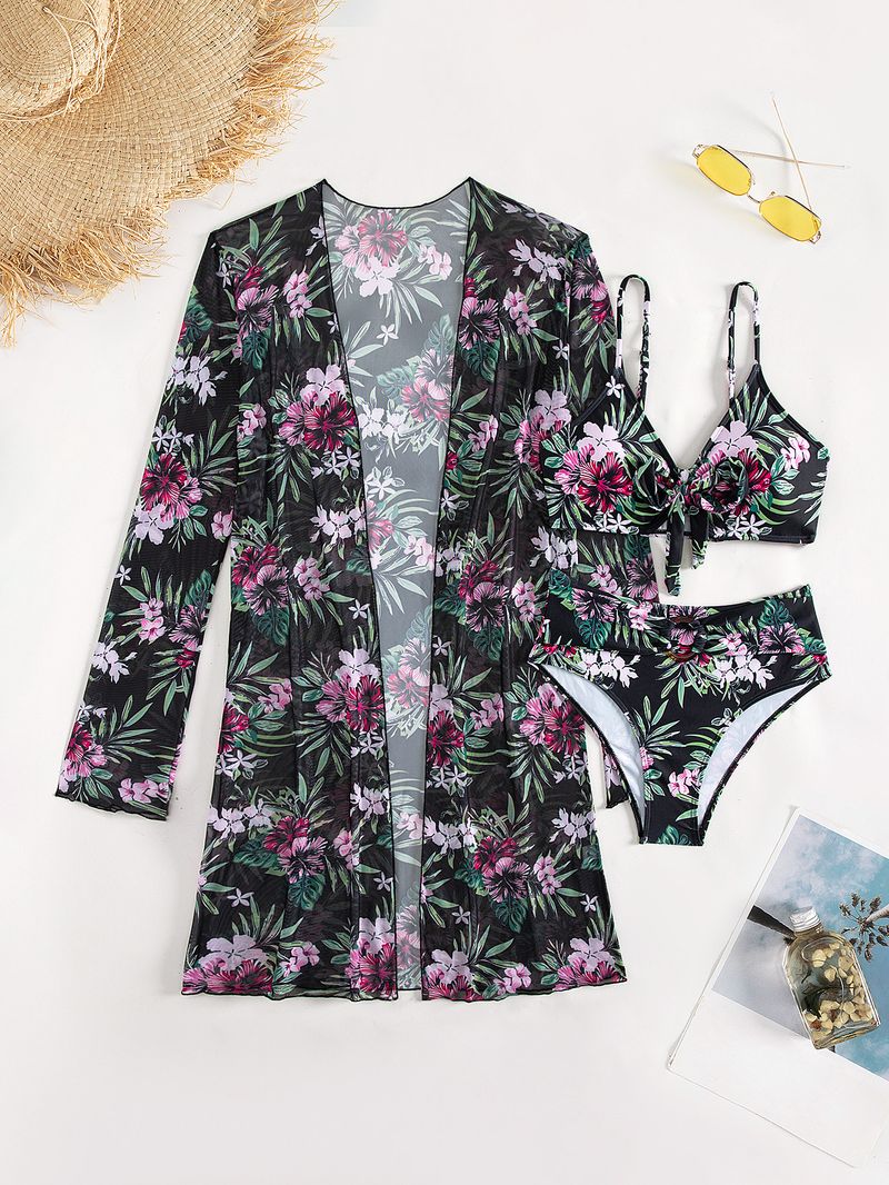 Dameskleding Mode High End Sexy Multi Color Bedrukte Bikini BIKINI Driedelig Damesbadpak_voghion.com