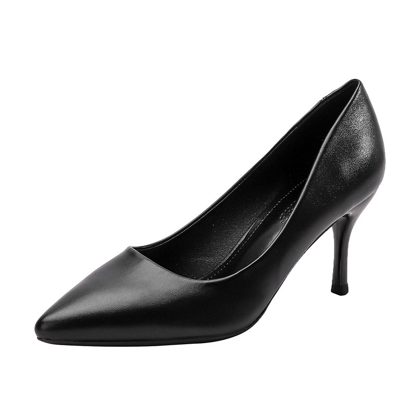 Sharp Pointed High Heels 2025 Spring And Autumn New White Slim Heel Comfortable, Gentle, Elegant, Versatile Work Shoes_voghion.com