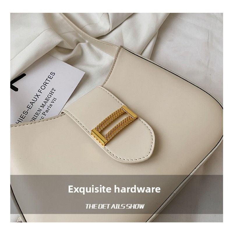 Elegante borsa a tracolla Hobo da donna, classica, piccola, in stile profumato, versatile borsa a mano autunno inverno_voghion.com