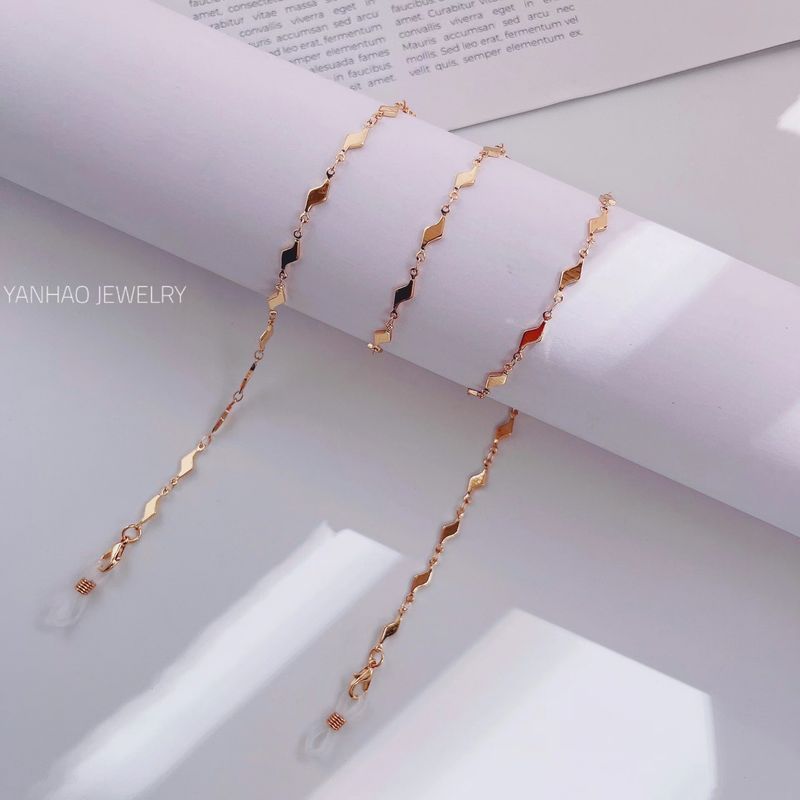 Nuevo estilo de accesorios de metal para colgar en el cuello, máscara antipérdida, cuerda para gafas de sol, cadena antideslizante._voghion.com