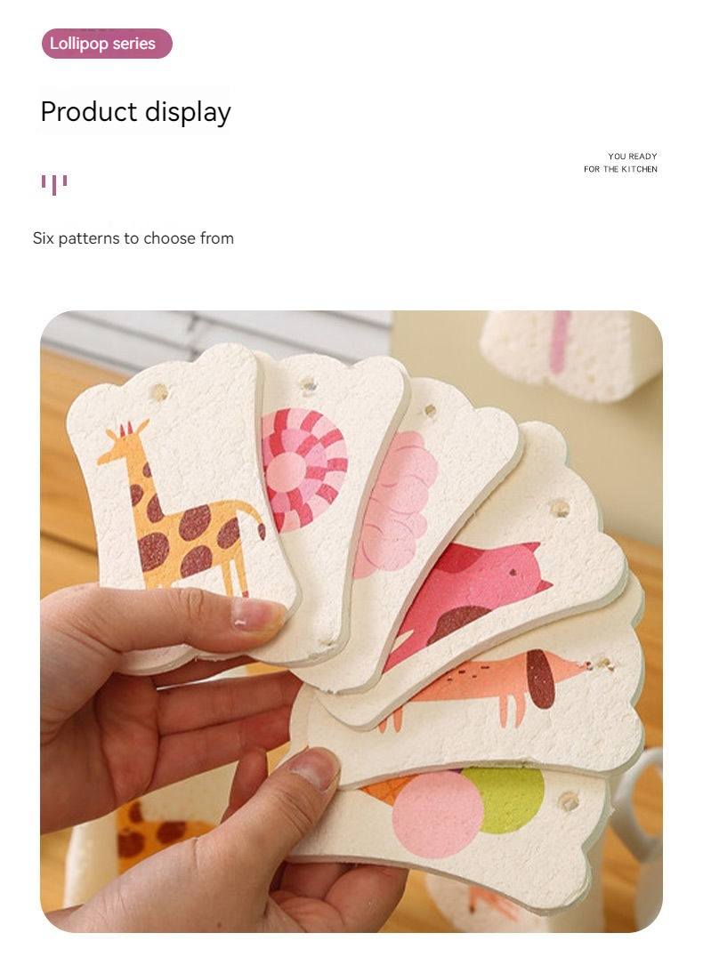 Thickened dishwashing wood pulp cotton sponge wipe, scouring cloth, oil free kitchen brush, utensil, cloth towel_voghion.com