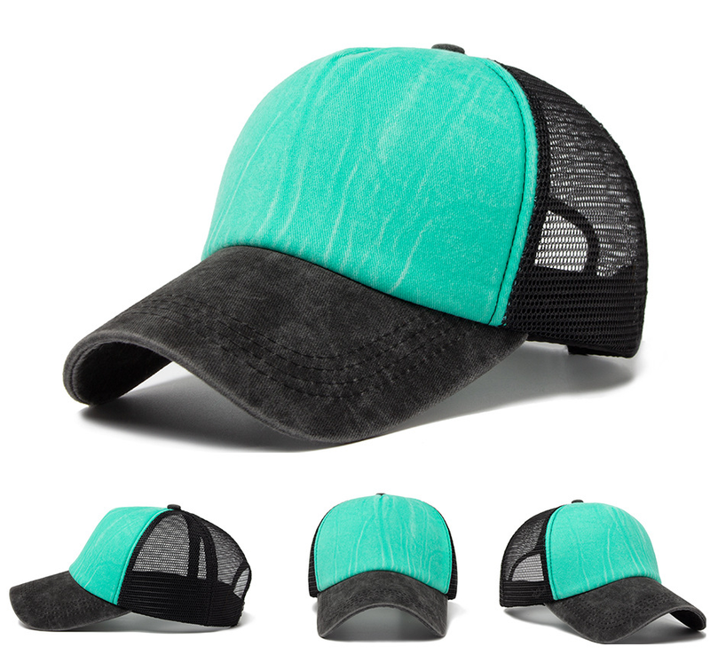 New Custom  Mesh Baseball Cap for Women Men Embroidery Picture Print Hat Summer Sun Hats Unisex Fluorescence Snapback_voghion.com