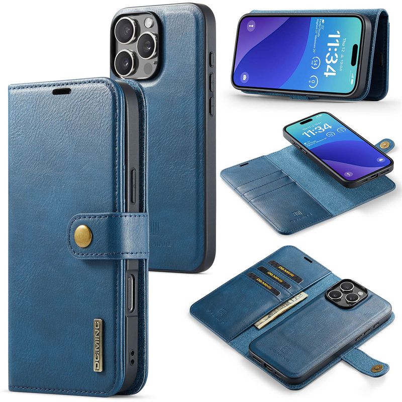 Custodia in pelle magnetica per iPhone 16 15 14 13 12 11 Pro Max Plus XS Max XR 8 7 Plus SE Portafoglio Porta carte PU Tasca Cover_voghion.com