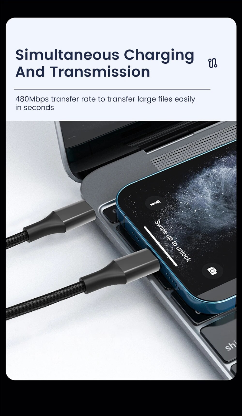 30cm Short To Fast Charging For IPhone 15 Xiaomi Samsung Huawei Power Bank 25cm USB To Type C/USB C Data Cable_voghion.com