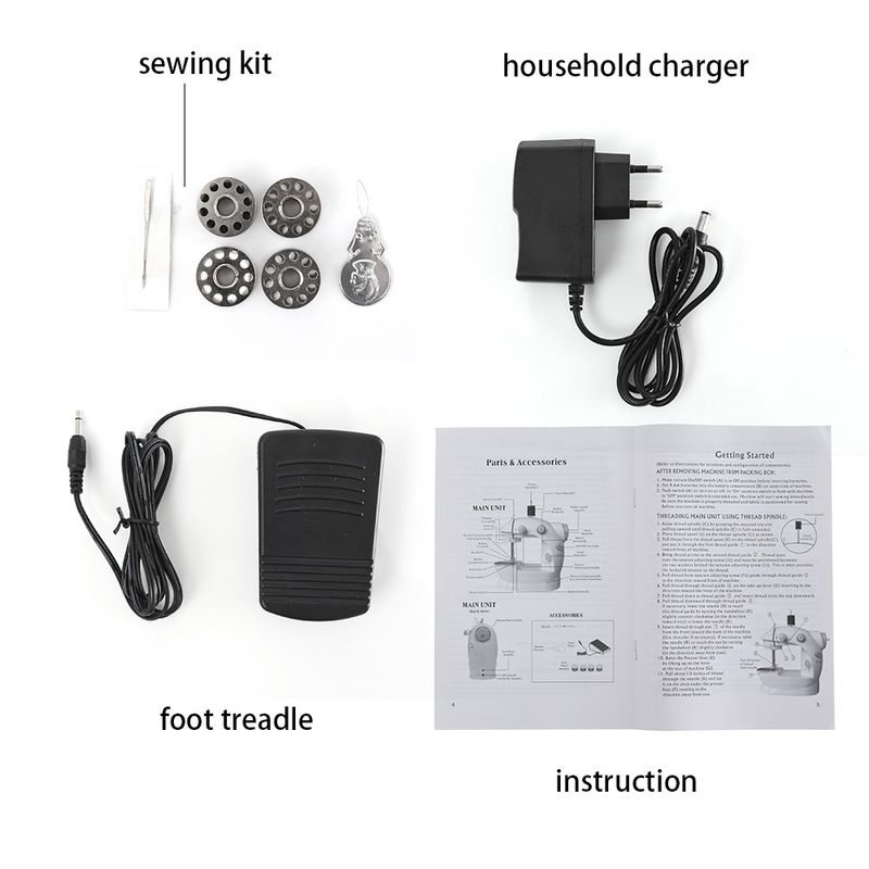 INNE Ompelu Hine Kannettava Mini Kotitalous Yövalo Jalkapoljin Suora E Hand Kaksilankainen Electric_voghion.com