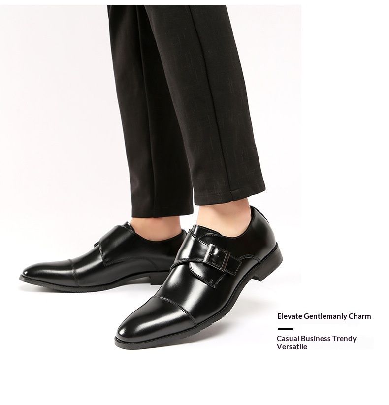 wangjia Japanese Style 2024 New Genuine Leather Business Men British Formal Gentleman Single Office Professional Wear Wedding_voghion.com