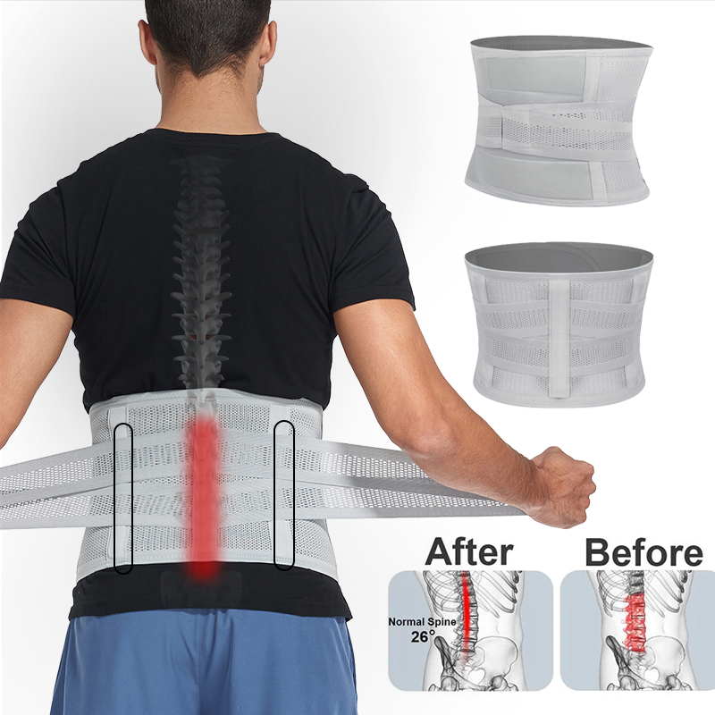 Destek Erkekler Bel Kemeri Sırt Ağrısı Bel Eğitmeni Düzeltici Kemer Spor Bel Koruyucu Ağırlık Kaldırma Spor Vücut_voghion.com