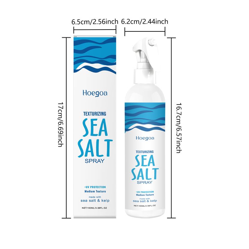 HOEGOA Sea Salt Hair Sanfte Inhaltsstoffe Natürliches Volumen Langanhaltendes Textur-Styling-Spray_voghion.com