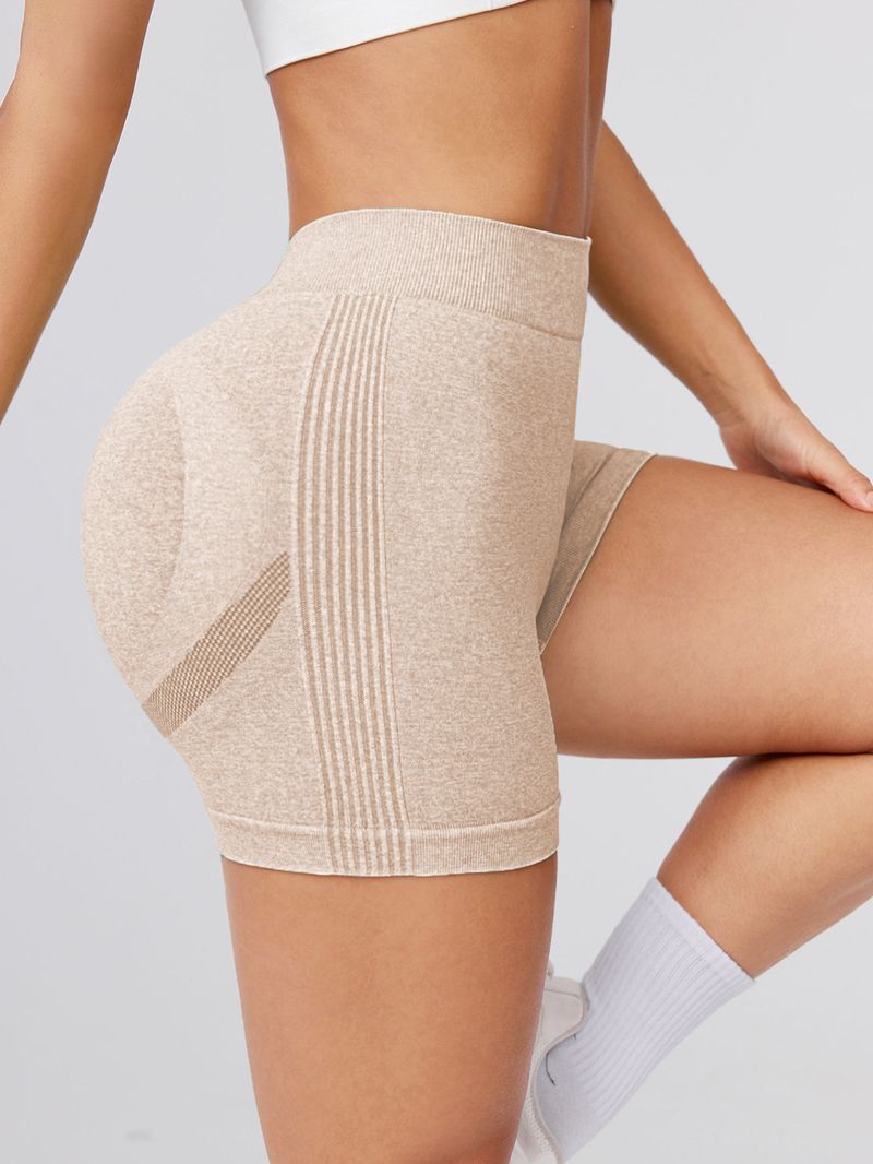 Damenbekleidung Neue V-Taille Pfirsich-Hüftshorts Nahtlose Yogahosen Fitnesshosen Laufsport Dreiviertelhosen Damen_voghion.com