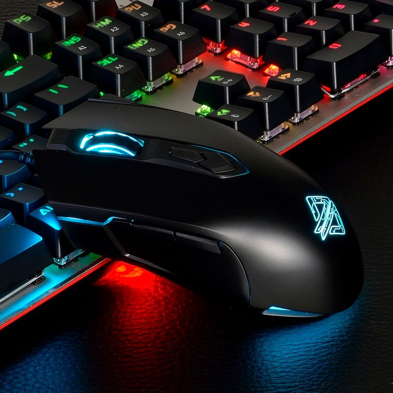 Xinweiqing Wired 7 Backlight DPI Adjustable Professional E-sport Gaming USB Mouse for Computer_voghion.com