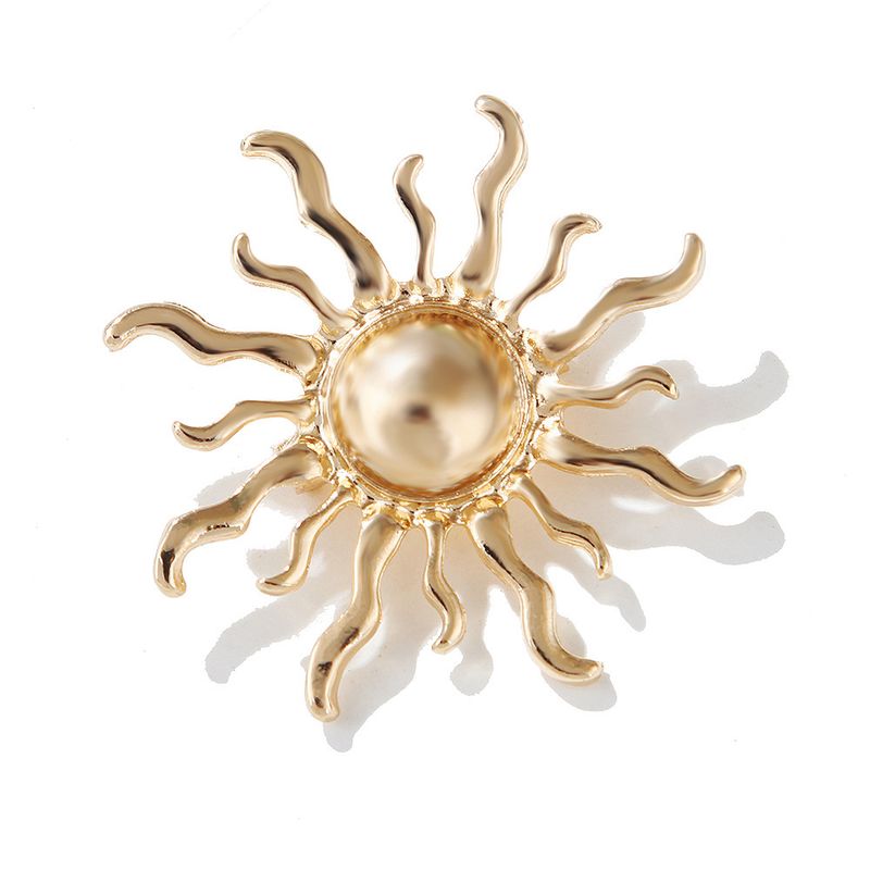 Lanhao Ins niche design fashion personality sunflower brooch French style high end coat sweater accessories temperament_voghion.com