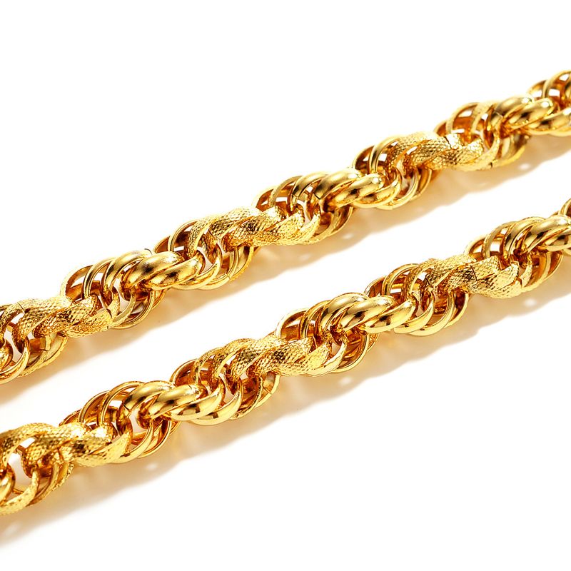 2025 Damesmode Nieuwe Au999 pure heren drakenkop ketting, echt goud tot sleutelbeen power chain, unisex versie_voghion.com