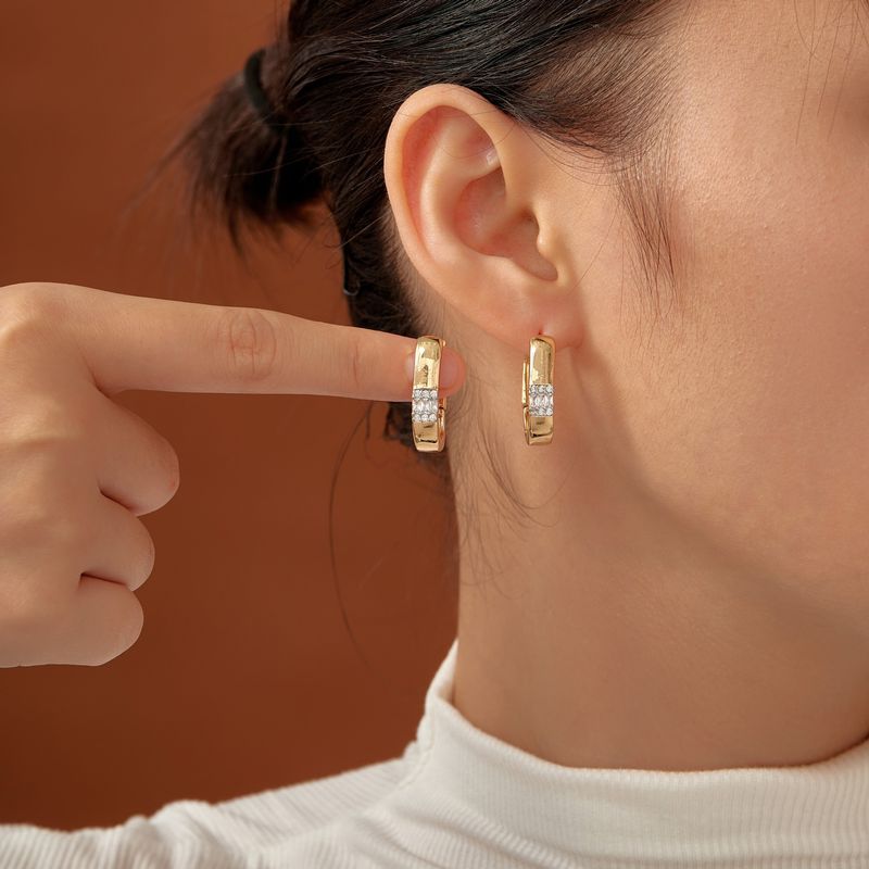 Drop Earrings Temperament, Simple Niche, Autumn And Winter, High End All Match Earrings, Ear Clips, Earrings Inlaid With Zircon_voghion.com