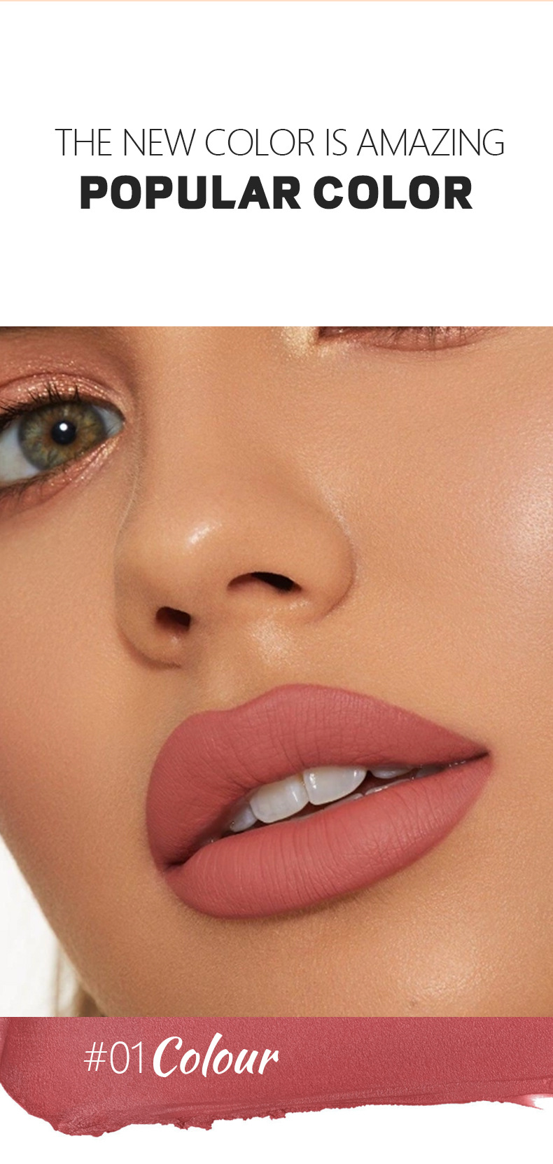 LACHAVA 8 farve mat pen vandtæt non stick kop lipliner line hook læbestift makeup_voghion.com