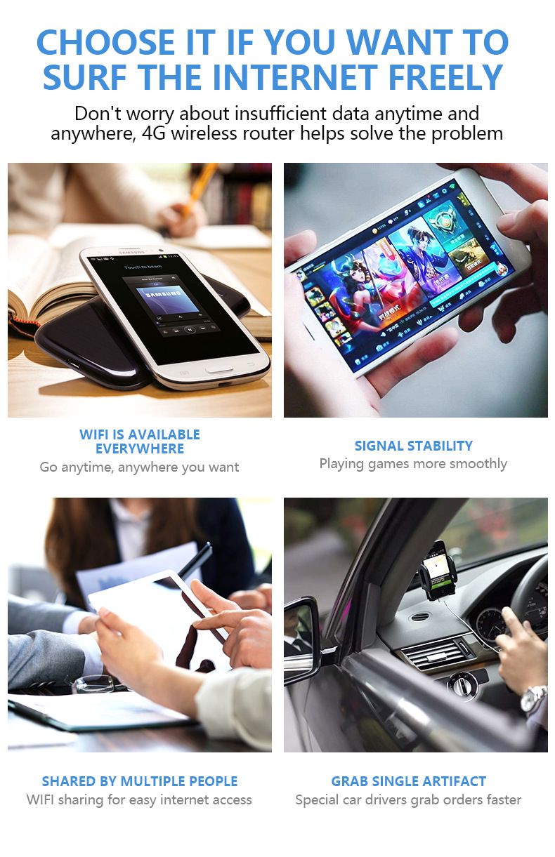 4G New Color Screen WiFi Car Portable Mobile Mifi Mechanical Style Large Capacity Router_voghion.com