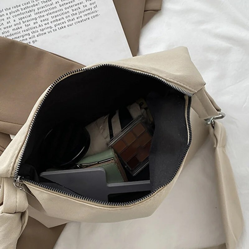 GOLDLON Zwarte crossbodytassen voor vrouwen 2022 Designer handtas Nylon shopper Meisjes ketting Verwijderbare verstelbare riem Messenger schoudertas_voghion.com