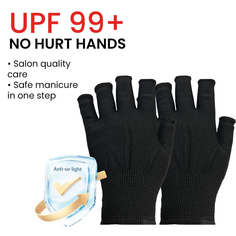 EELHOE Illuminazione per unghie UV Anti illuminazione Nero Sole che annerisce i guanti con barriera luminosa per cottura a mano_voghion.com